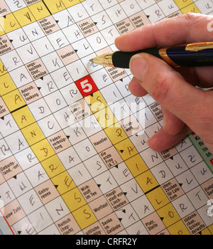 crossword puzzle Stock Photo