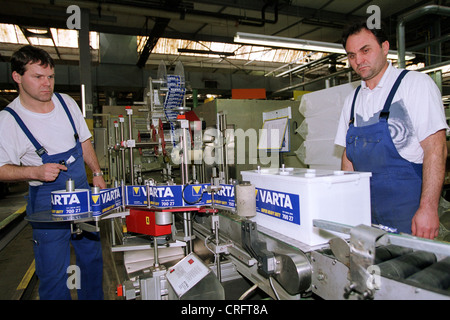 Hannover, Germany, production halls of Varta AG Stock Photo