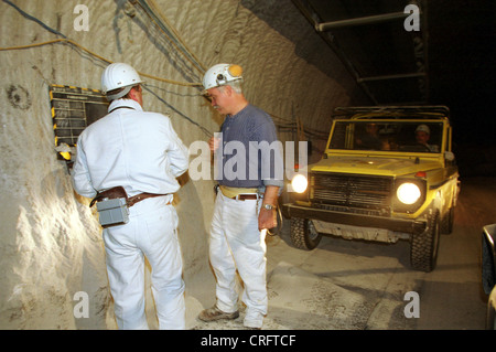 Gorleben, Germany, coordination underground in the Gorleben salt dome Stock Photo