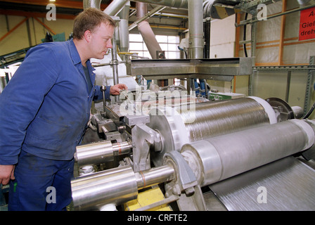 Hannover, Germany, production halls of Varta AG Stock Photo