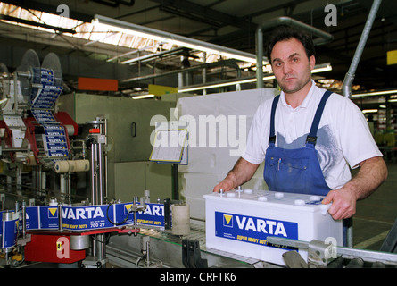 Hannover, Germany, production halls of Varta AG Stock Photo