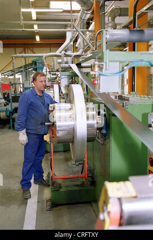 Hannover, Germany, production halls of Varta AG Stock Photo