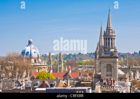 oxford rooftops and skyline Oxfordshire, England, UK, GB, EU, Europe Stock Photo