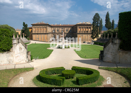 Pitti Palace and Boboli Gardens Florence Italy Stock Photo