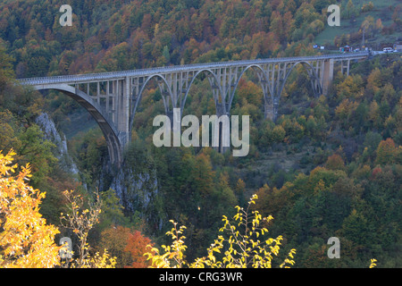 Tara Bridge, Tara River Canyon, Durmitor National Park, Montenegro Stock Photo