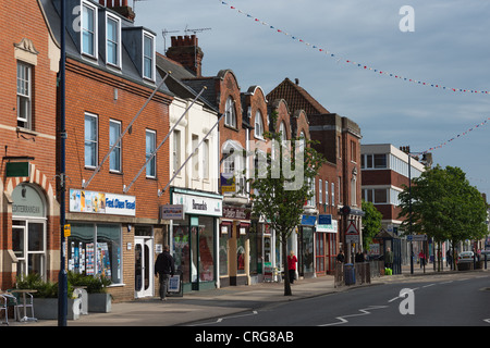 Hamilton Road, the main shopping street in Felixstowe, Suffolk, UK. Stock Photo