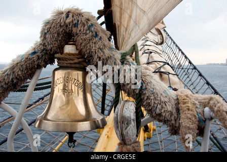ship's bell, Germany, Schleswig-Holstein, Kiel Stock Photo