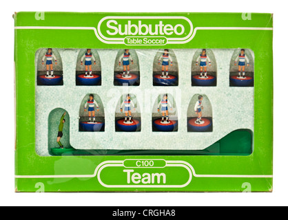 1970's Subbuteo football team - England National Team C100 No 329 Stock Photo
