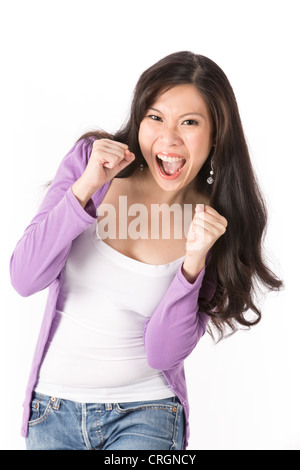 Portrait of a happy Asian woman. Stock Photo