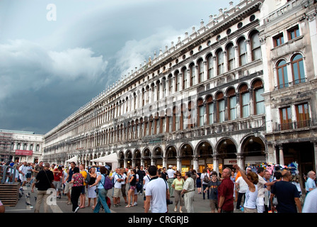 old Procuraties, St Mark's Square, Piazza San Marco, old Venetian building authority, Italy, Veneto, Venice Stock Photo