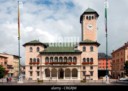 Palazzo Municipale with cityhall, Italy, Veneto, Asiago Stock Photo