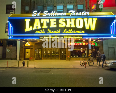 Late show with David Letterman sign Stock Photo