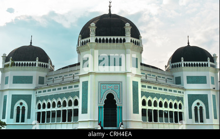 Great Mosque in Medan Stock Photo