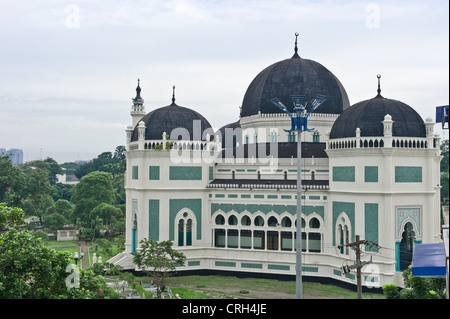 Great Mosque of Al-Mashun in Medan Stock Photo