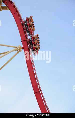 Hollywood Rip Ride Rockit Rollercoaster ride at the Universal theme park in Orlando, Florida Stock Photo