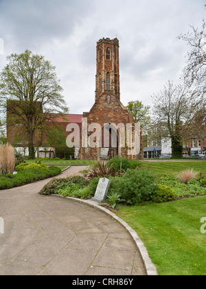 Greyfriars Tower is the last significant remaining part of a friary established in the 1230's by a group of Franciscan Friars Stock Photo