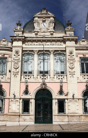 The Agency of the Bank of Portugal ('Agencia do Banco de Portugal') office in central Coimbra, Portugal. Stock Photo