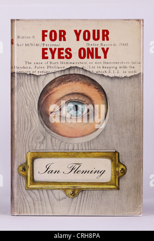 For Your Eyes Only Book Cover - Original British first edition James Bond 007 book Stock Photo