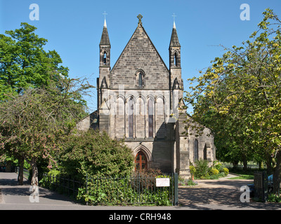 St. John the Evangelist, Gothic revival style church designed by Antony Salvin and built in 1846 Stock Photo