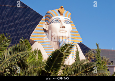 LAS VEGAS, NEVADA, USA - JUNE 14, 2012:   Sphinx outside the Luxor Resort Hotel Stock Photo