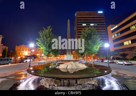 Pack Square in downtown Asheville, North Carolina, USA Stock Photo