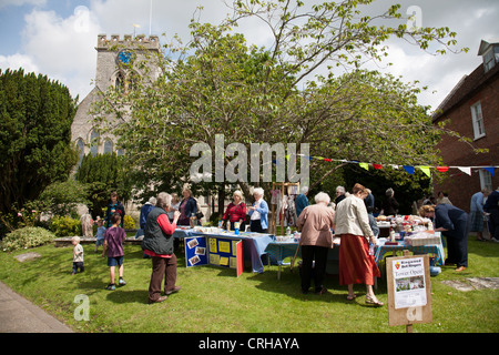 Fete at Ringwood Parish Church of St. Peter and St. Paul. Stock Photo