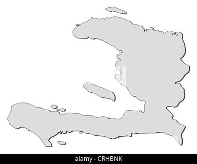 Political map of Haiti with the several departments Stock Photo - Alamy