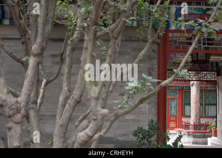 The upmarket Hanzhenyuan Hotel, in Beijing, China, Stock Photo