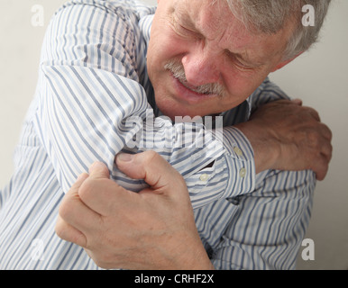 an older man suffering from sore joints Stock Photo