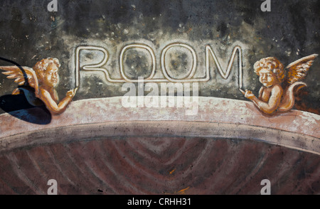 Wall or graffiti art in Deep Ellum, a popular entertainment district in Dallas, Texas USA Stock Photo