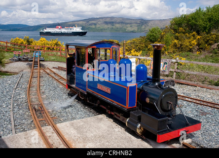 mull rail steam locomotive victoria, United Kingdom, Scotland, Isle of Mull Stock Photo