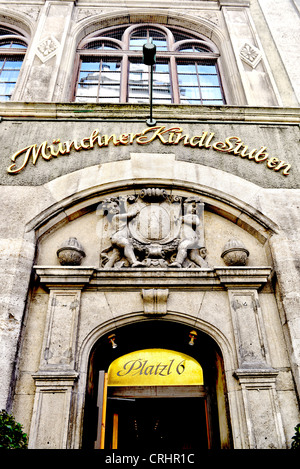 Beer cellar in munich; Bierkeller in München Stock Photo