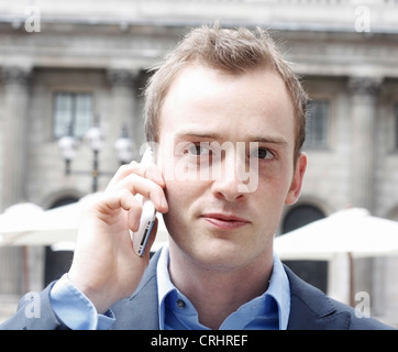 Man on phone Stock Photo