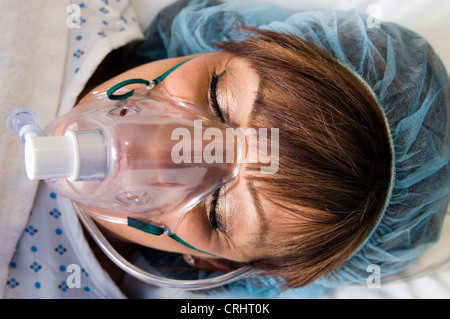 A Patient under anesthetic Stock Photo