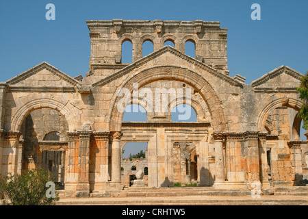 St. Simeon basilica, Syria, Qala'at Samaan Stock Photo