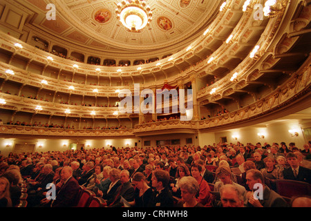 Interior shot of the Dresden Semperoper Stock Photo