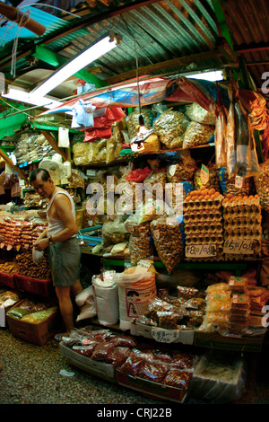 A fresh food market in Hong Kong, China, Hong Kong Stock Photo