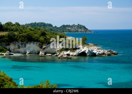 Kalamia Beach, Lassi Argostoli, Kefalonia, Ionian Islands, Greece. Stock Photo