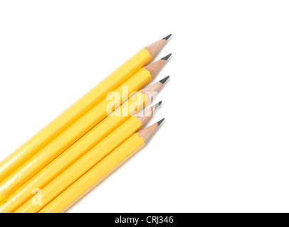 Pencils isolated on a white background Stock Photo