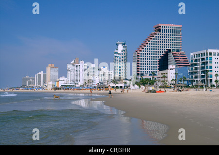 sand beach, Israel, Tel Aviv Stock Photo