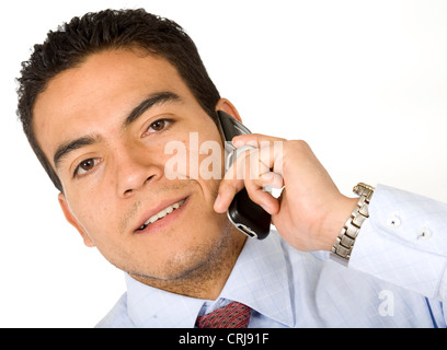 business man on the phone Stock Photo