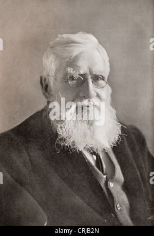 Alfred Russel Wallace, 1823 – 1913. British naturalist, explorer, geographer, anthropologist and biologist. Stock Photo