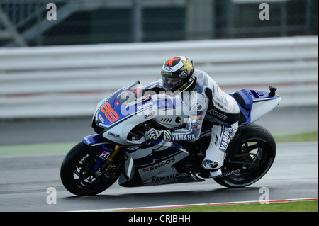 jorge lorenzo, yamaha, moto gp 2012 Stock Photo