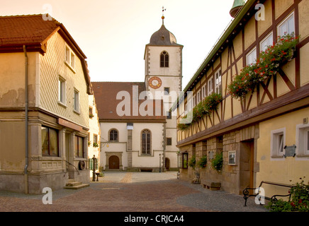 At the medivial Town of Waldenburg , Germany, Baden-Wuerttemberg Stock Photo