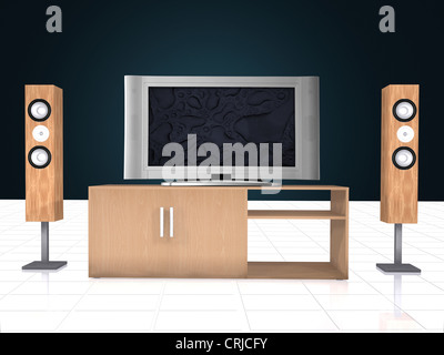 home theatre system Stock Photo
