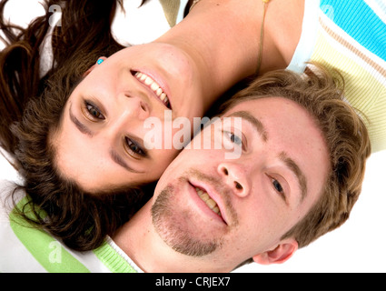couple of lovers on the floor Stock Photo