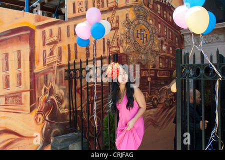 Opening of a haberdasher on Lenox Avenue in the neighborhood of Harlem Stock Photo