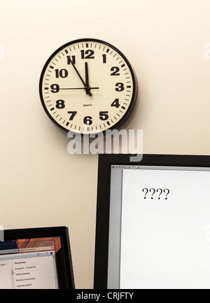 Deadline concept, urgent decision making Stock Photo