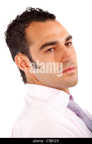 confident business man looking serious Stock Photo