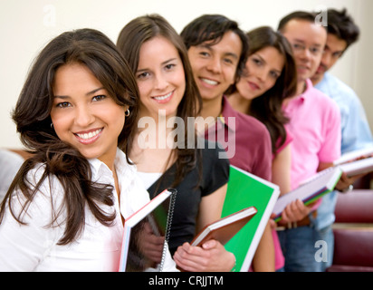 casual group of students Stock Photo